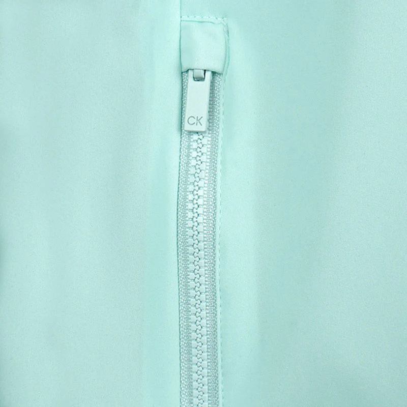 CALVIN KLEIN Women's Hooded Windbreaker (Light Jade) - Image 4
