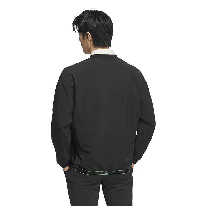 ADIDAS Windproof Full-Zip Men's Jacket (Black) - Image 2