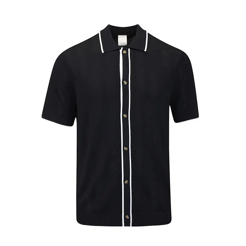 NIKE Jordan Sport Knit Button Down Men's Sweater (Black)