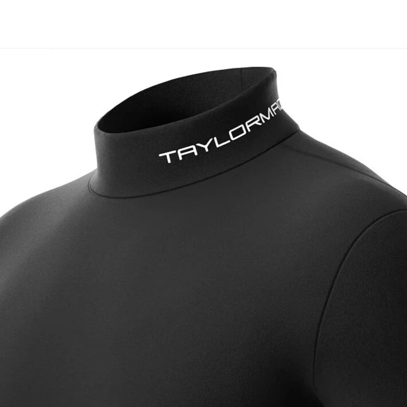 TAYLORMADE Basic Men's Mock Base Layer (Black) - Image 4