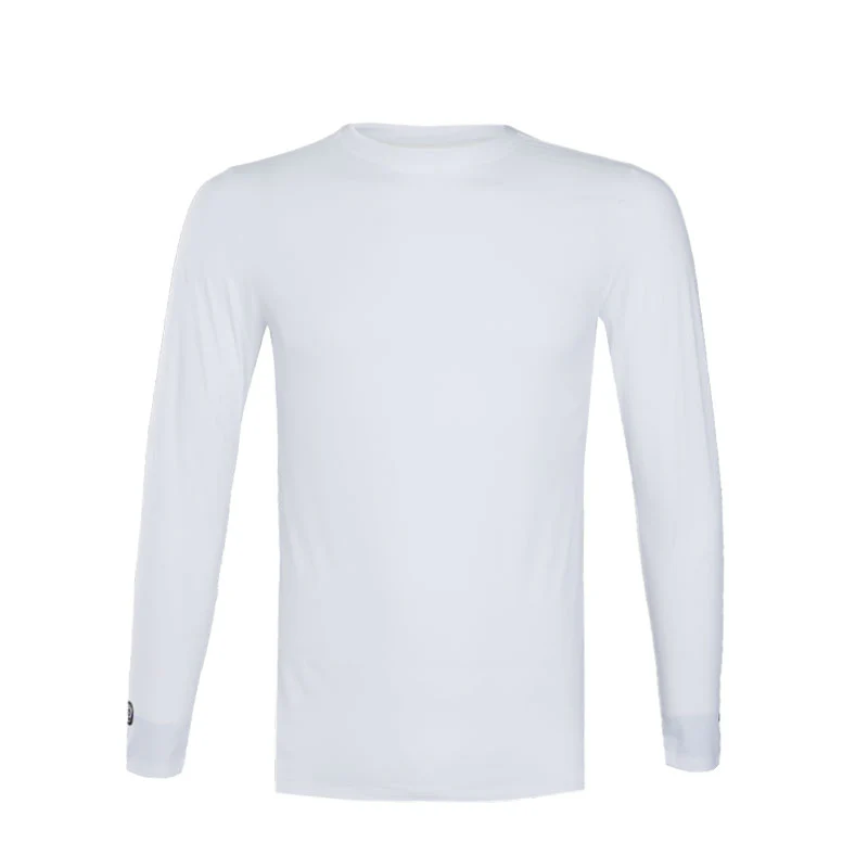 SPARMS Men's Round Neck Baselayer (White)