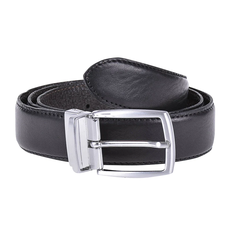 PETER MILLAR Crown Reversible Leather Men's Belt (Black/Brown)