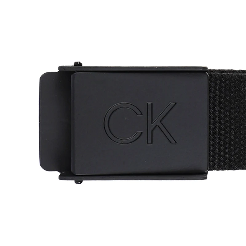 CALVIN KLEIN Men's Webbing Belt (Black) - Image 3