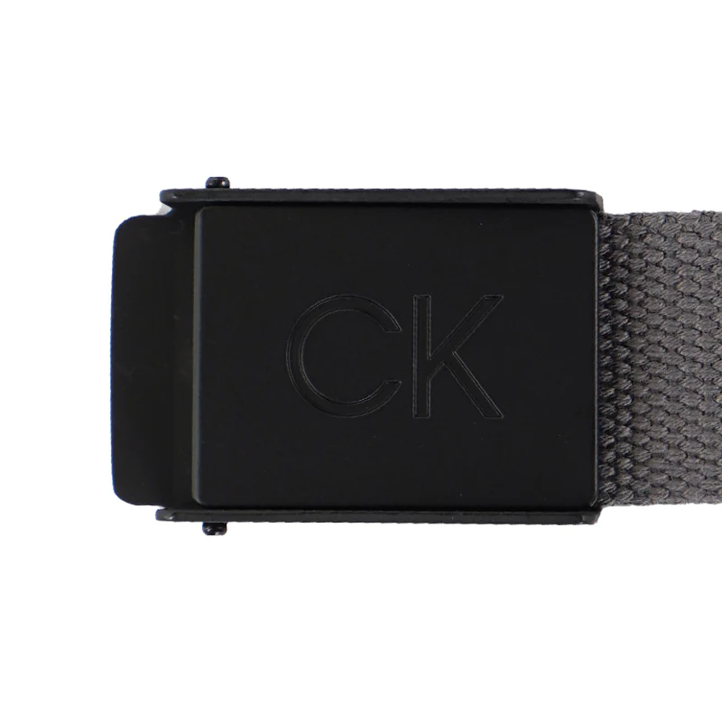 CALVIN KLEIN Men's Webbing Belt (Charcoal) - Image 3