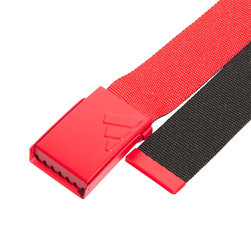 ADIDAS Reversible Webbing Men's Belt (Ruby/Black) - Image 2