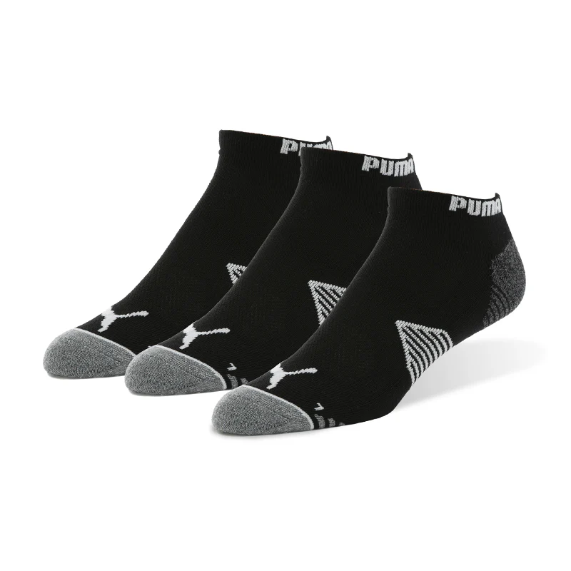 PUMA Essential 3-Pack Low Cut Men's Socks (Black)