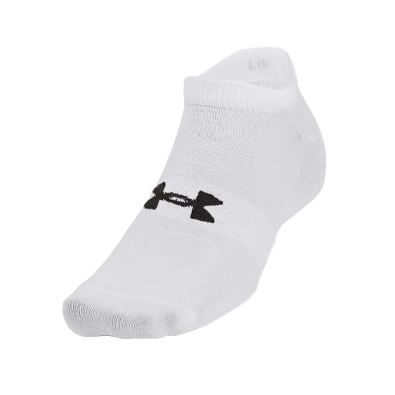 UNDER ARMOUR Essential 3-Pack Low Socks (Grey/White/Black) - Image 2