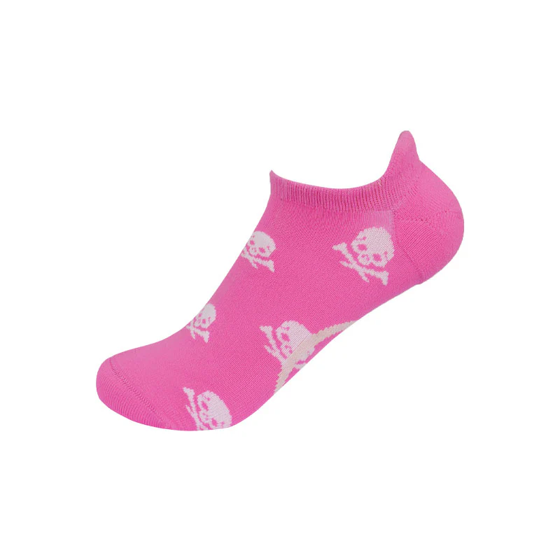 GFORE Skull & T's Women's No-Show Socks (Pink) - Image 3