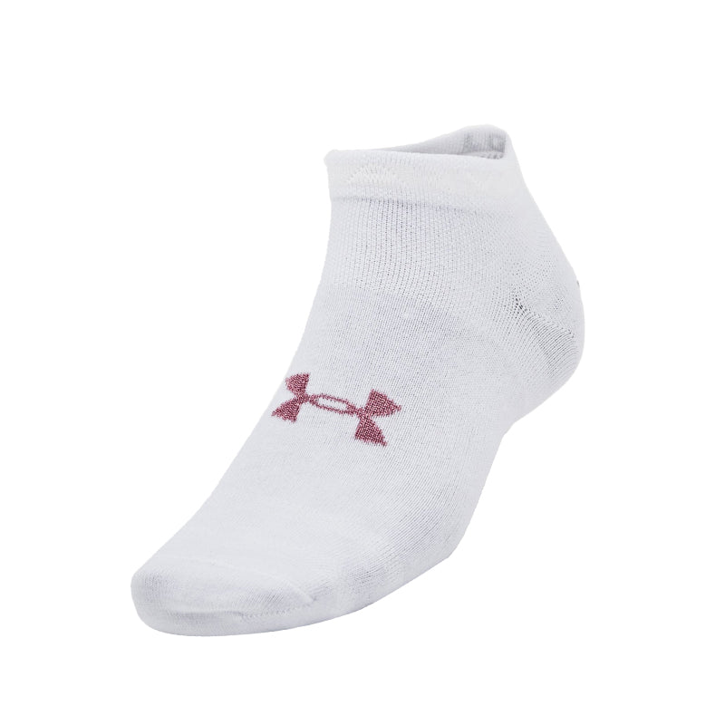 UNDER ARMOUR Essential 3-Pack Unisex Low Socks (White) - Image 2