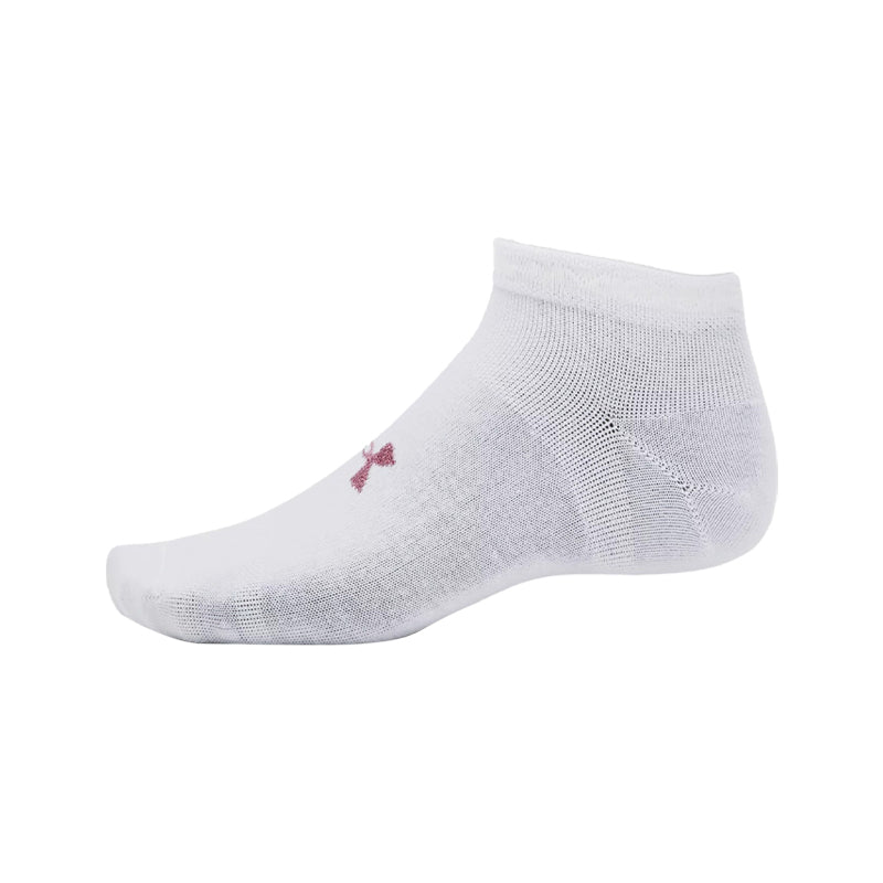 UNDER ARMOUR Essential 3-Pack Unisex Low Socks (White) - Image 4
