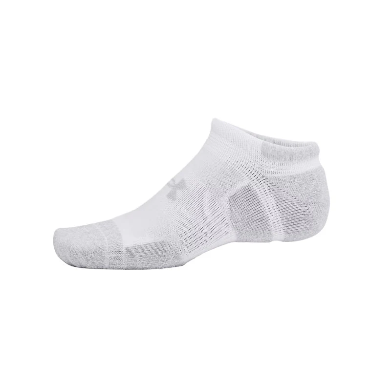 UNDER ARMOUR Performance Tech Pro 3-Pack Unisex No Show Socks (White) - Image 4