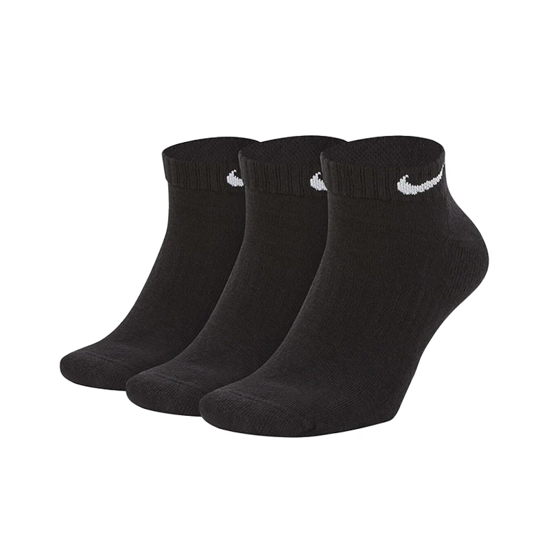 NIKE 3-Pack Ankle Socks (Black)