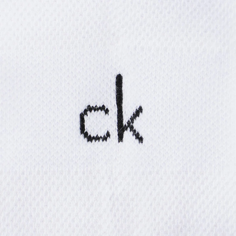 CALVIN KLEIN 3-Pack Unisex Trainer Socks (White) - Image 3