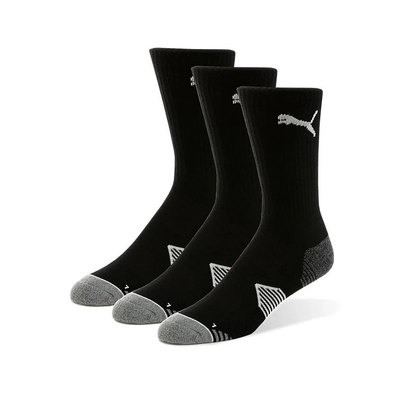 PUMA Essential Crew Cut 3-Pair Pack Socks (Black)