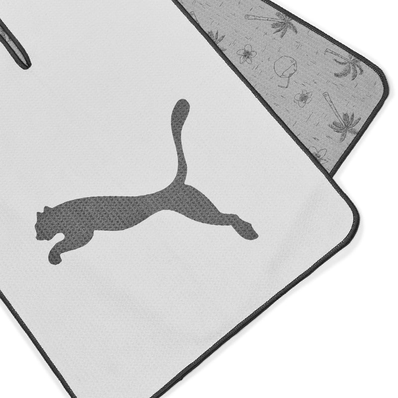 PUMA Microfiber Towel (White/Grey) - Image 4