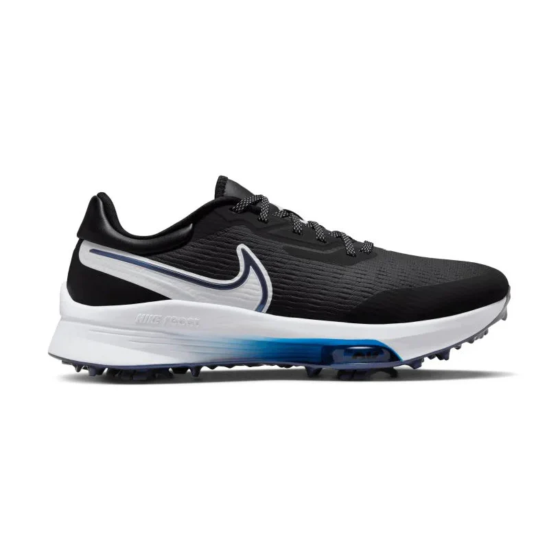 NIKE Air Zoom Infinity Tour Men's Spiked Shoes (Black/White/Blue)