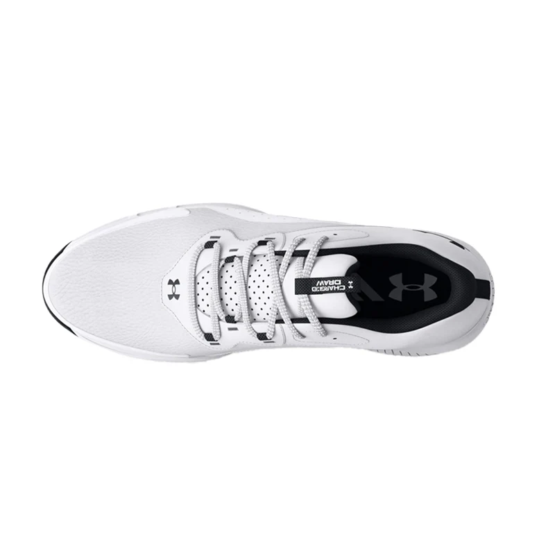 UNDER ARMOUR Charged Draw Men's Spiked Shoes (White/White/Black) - Image 3