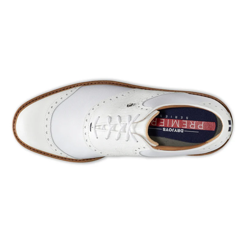 FOOTJOY Premiere Series Wilcox Men's Spiked Shoes (White) - Image 3