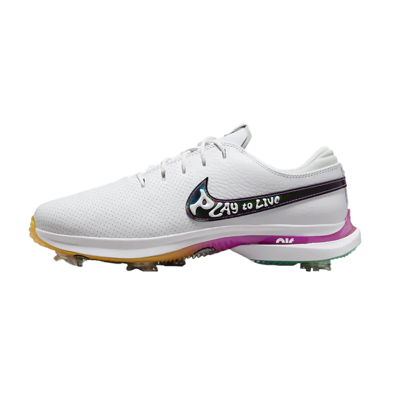 NIKE AirZoom Victory Tour 3 NRG Men's Spiked Shoes (White/Black/Multi) - Image 2
