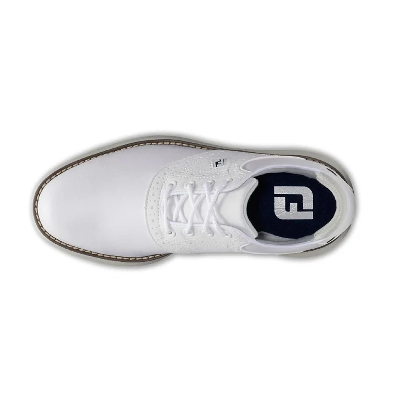 FOOTJOY Traditions Junior Spiked Shoes (White) - Image 3