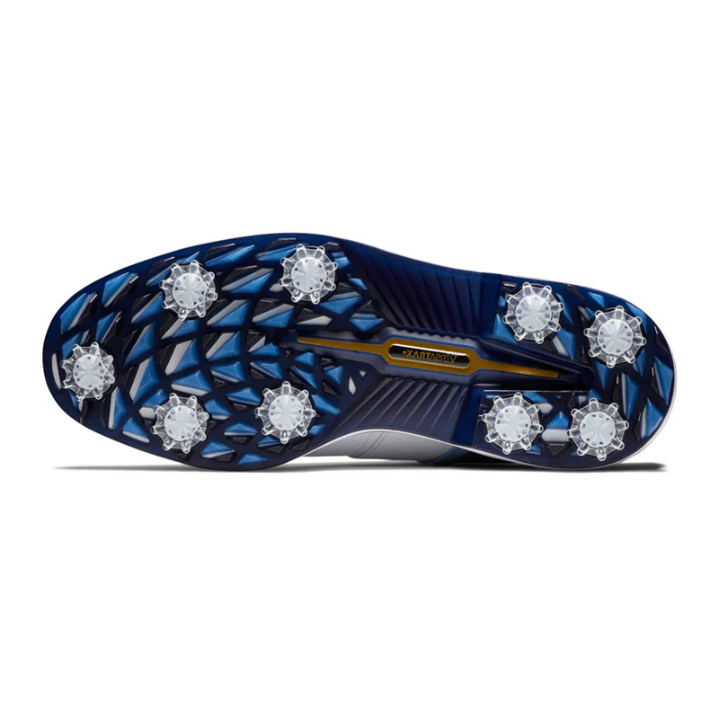 FOOTJOY Premiere Series Men's Spiked Shoes (White/Blue) - Image 4