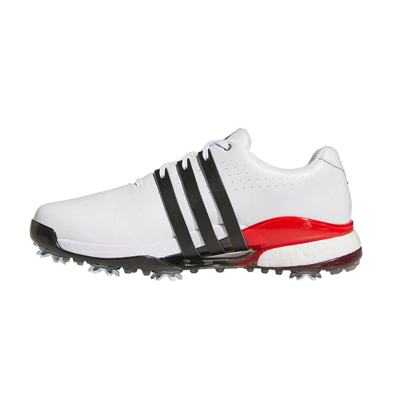 ADIDAS Tour360 24 Men's Spiked Shoes (White/Black/Red) - Image 2