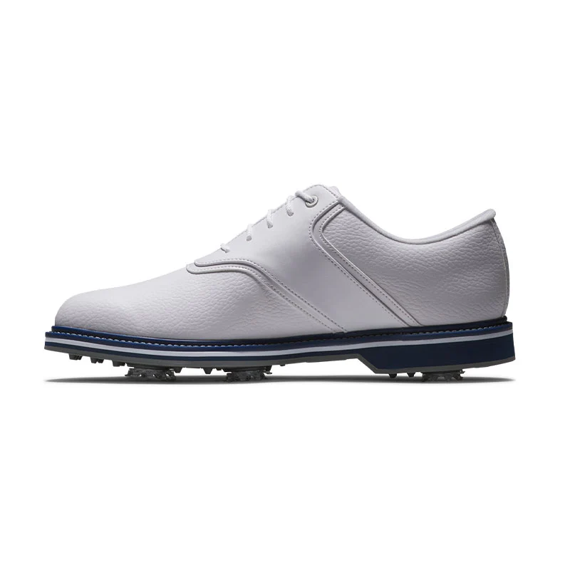 FOOTJOY Originals Men's Spiked Shoes (White/Navy) - Image 2