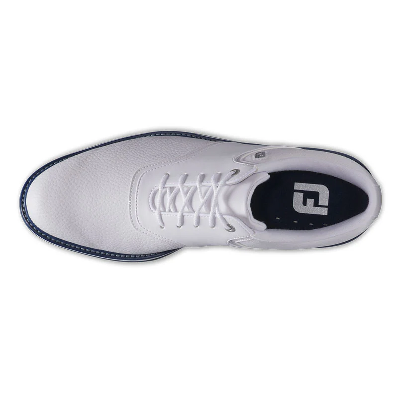 FOOTJOY Originals Men's Spiked Shoes (White/Navy) - Image 3