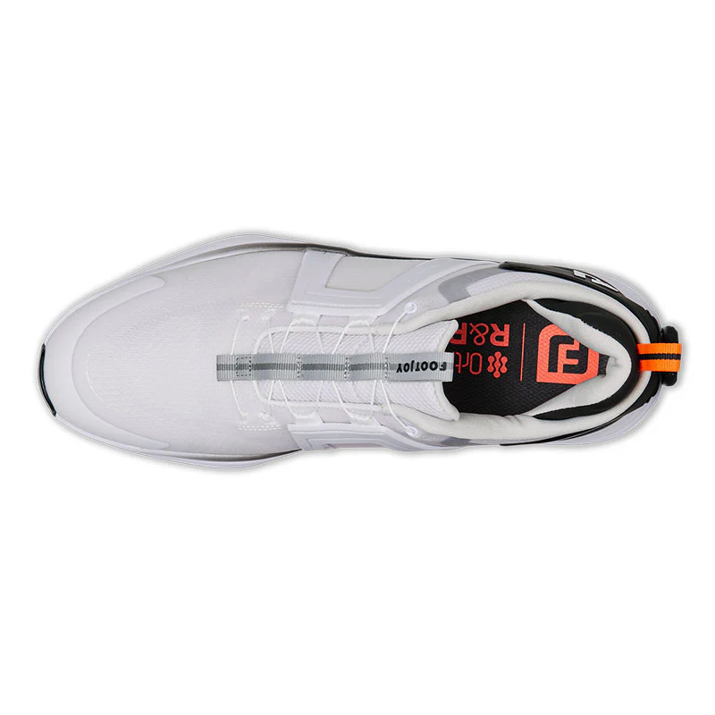 FOOTJOY Hyperflex BOA Men's Spiked Shoes (White/Grey/Red) - Image 3