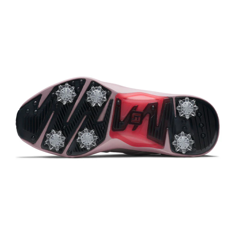 FOOTJOY Hyperflex BOA Women's Spiked Shoes (White/Pink/Charcoal) - Image 4