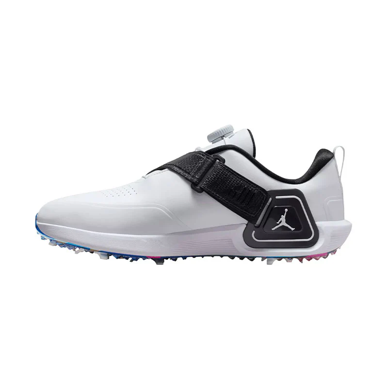NIKE Jordan Air Rev Unisex Spikeless Shoes (Grey/Gold) - Image 2