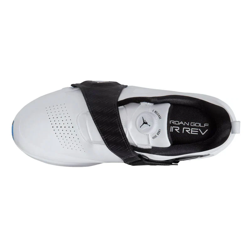 NIKE Jordan Air Rev Unisex Spikeless Shoes (Grey/Gold) - Image 3