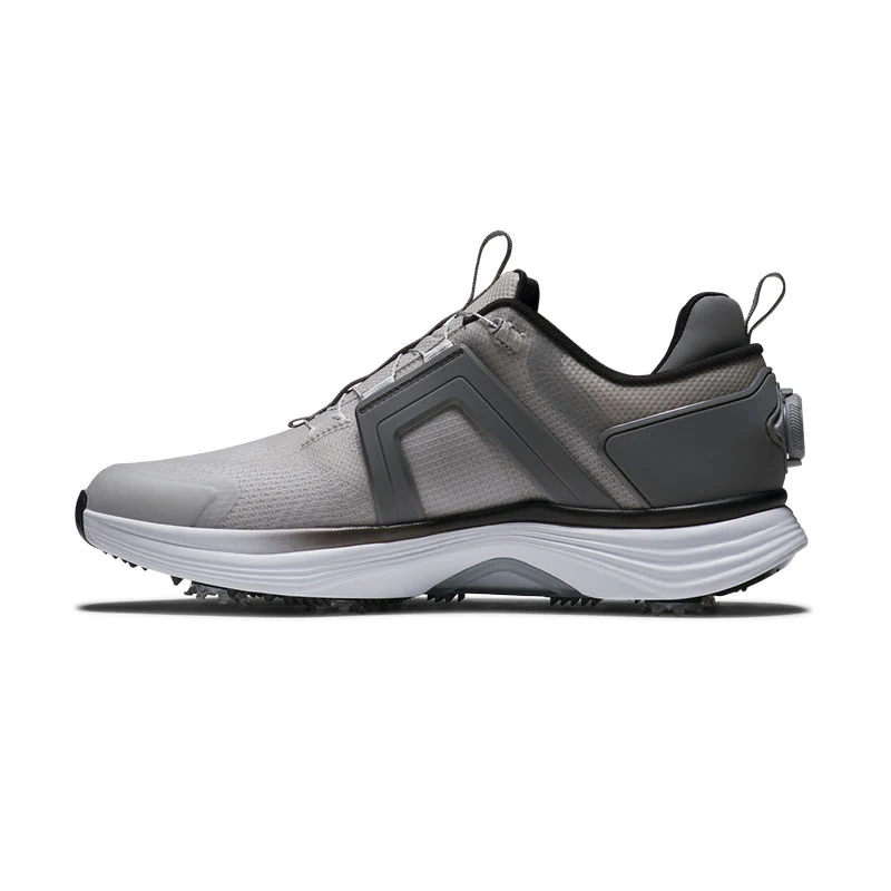 FOOTJOY Hyperflex BOA Men's Spiked Shoes (Grey/Grey/White) - Image 2