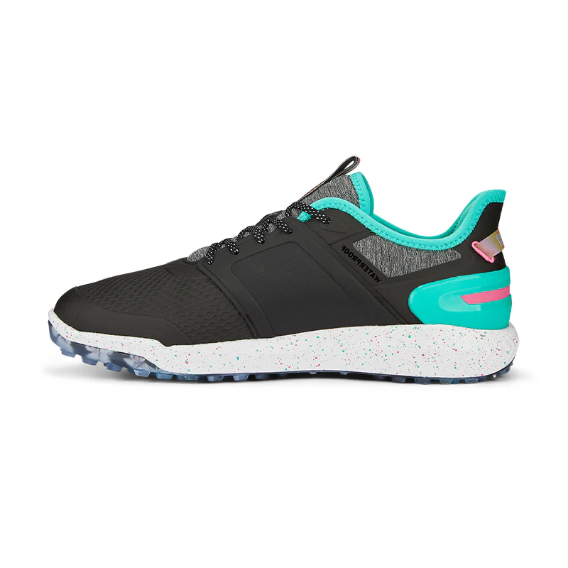 PUMA x PTC IGNITE Elevate Men's Spikeless Shoes (Black/Silver/Green) - Image 2