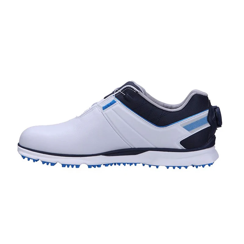 FOOTJOY Pro BOA Men's Spikeless Shoes (White/Navy) - Image 2