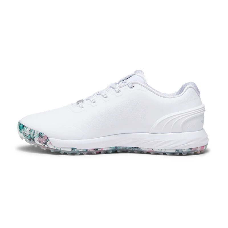 PUMA ALPHACAT Nitro Lace Men's Spikeless Shoes (White/Green/Pink) - Image 2