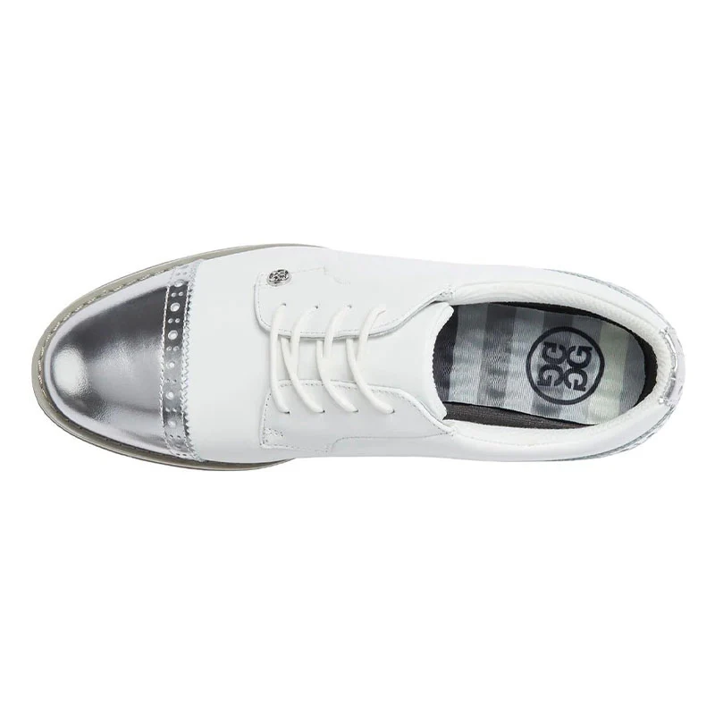 GFORE Cap Toe Gallivanter Women's Spikeless Shoes (Snow) - Image 3
