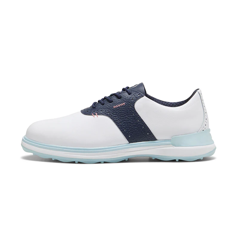 PUMA Avant Men's Spikeless Shoes (White/Blue) - Image 2