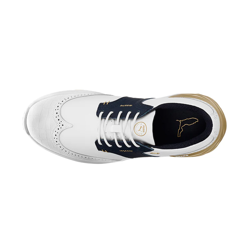 PUMA LE PHANTOMCAT NITRO Gator Men's Spikeless Shoes (White/Navy/Gold) - Image 3