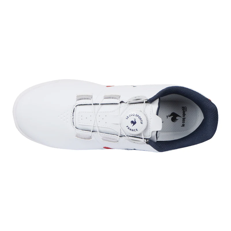 LE COQ SPORTIF GOLF Biarritz Unisex Spikeless Shoes (White/Navy) - Image 3
