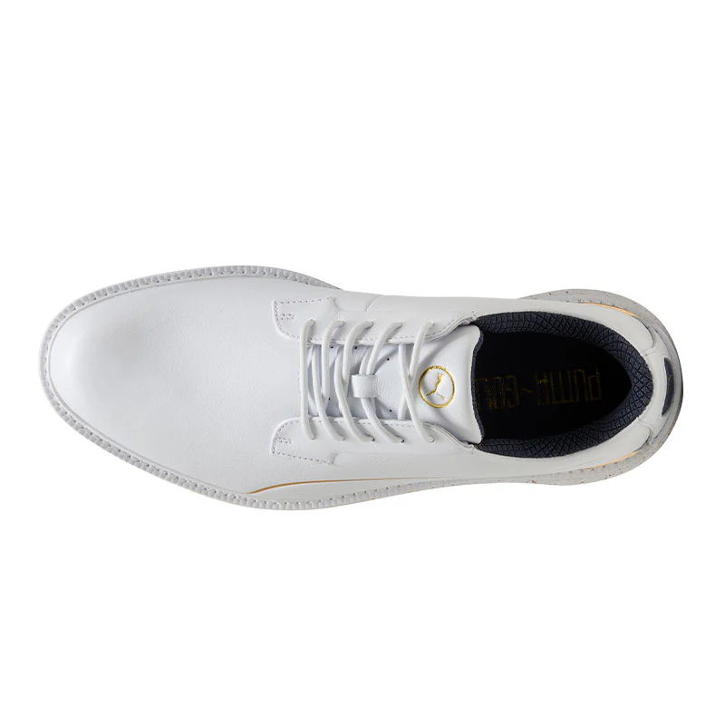 PUMA Royale Men's Spikeless Shoes (White/Navy/Gold) - Image 3