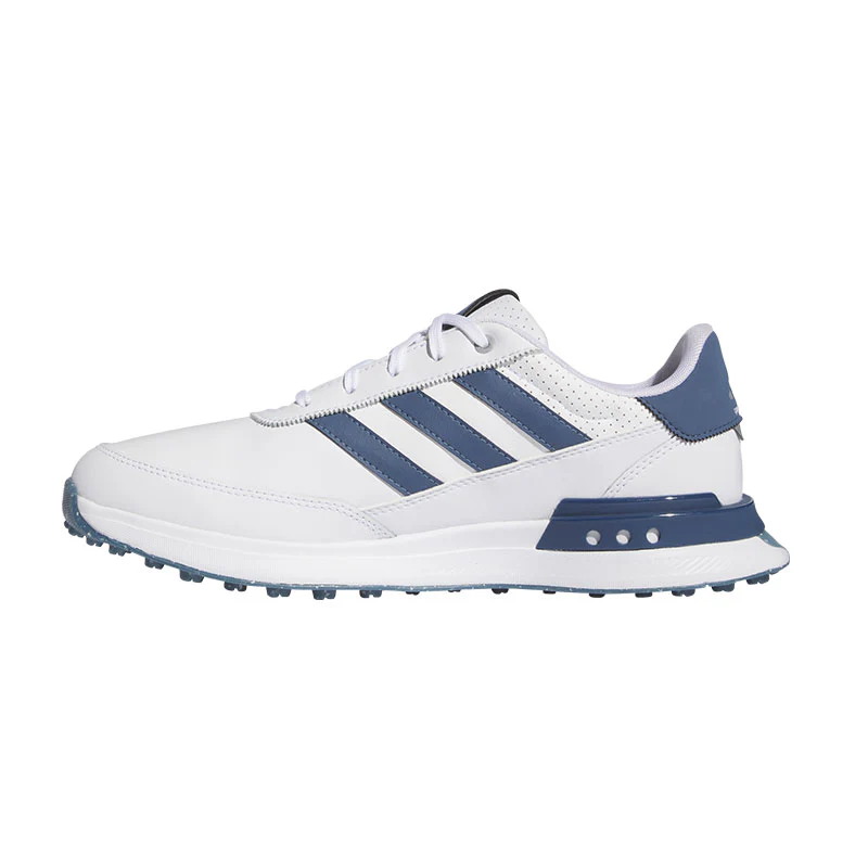 ADIDAS S2G 24 Leather Men's Spikeless Shoes (White/Navy/Silver) - Image 2