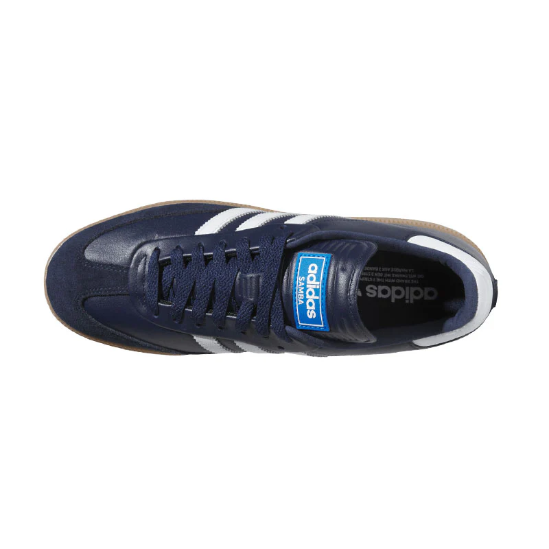 ADIDAS Originals Samba Unisex Spikeless Shoes (Indigo/White/Blue) - Image 3