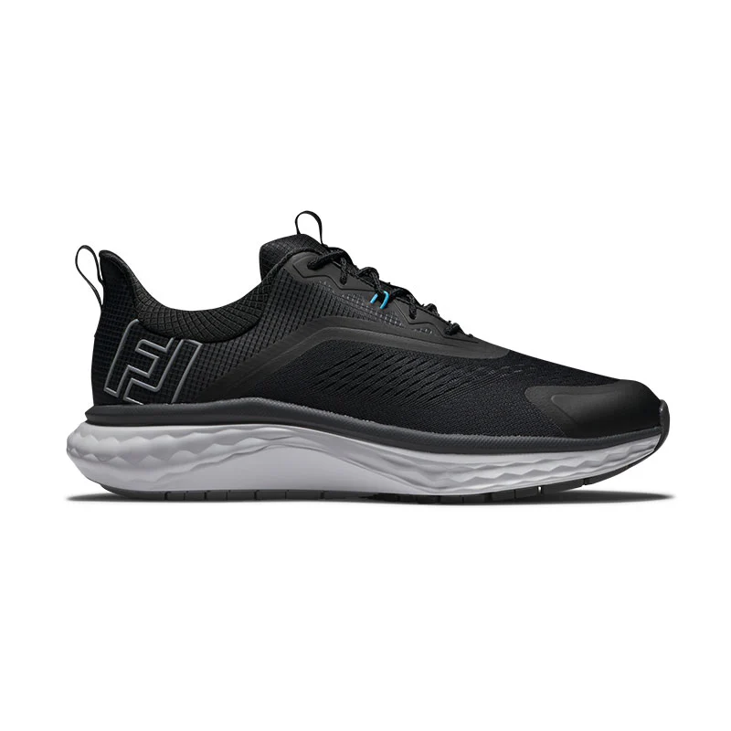 FOOTJOY Quantum Textile Men's Spikeless Shoes (Black/White)