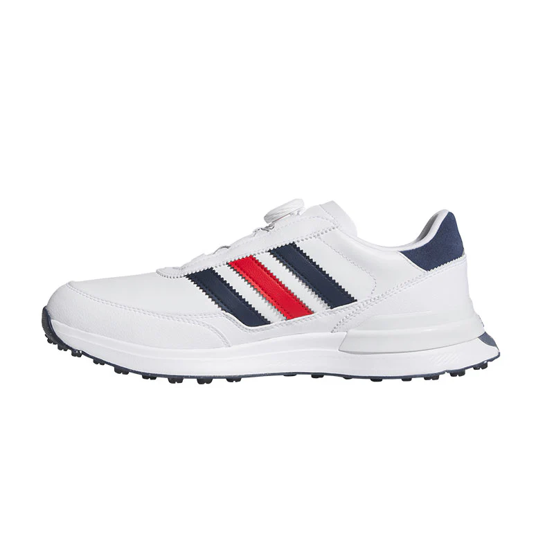 ADIDAS S2G BOA Men's Spikeless Shoes (White/Navy/Red) - Image 2