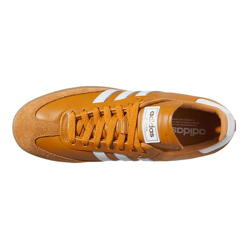 ADIDAS Samba Men's Spikeless Shoes (Orange/White) - Image 3