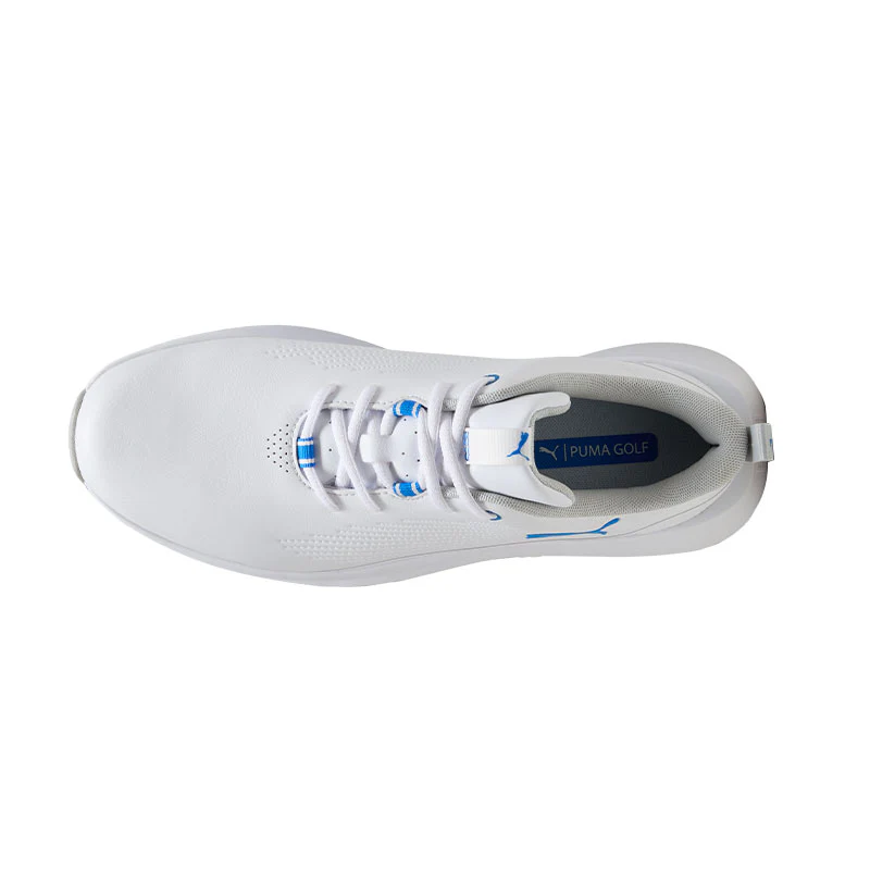 PUMA Fusion Grip SL Sport Men's Spikeless Shoes (White/Blue) - Image 3