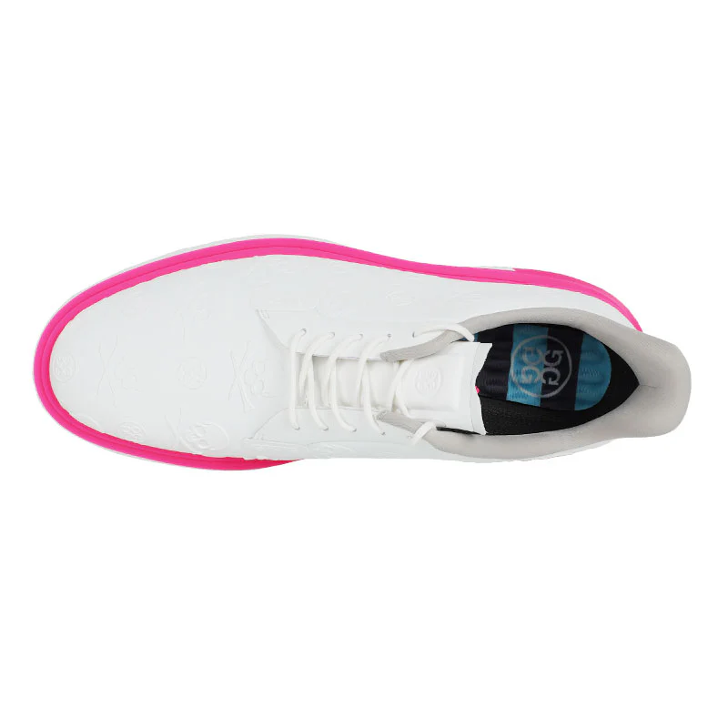 GFORE Gallivan2r Emblem Men's Spikeless Shoes (Snow/Pink) - Image 3