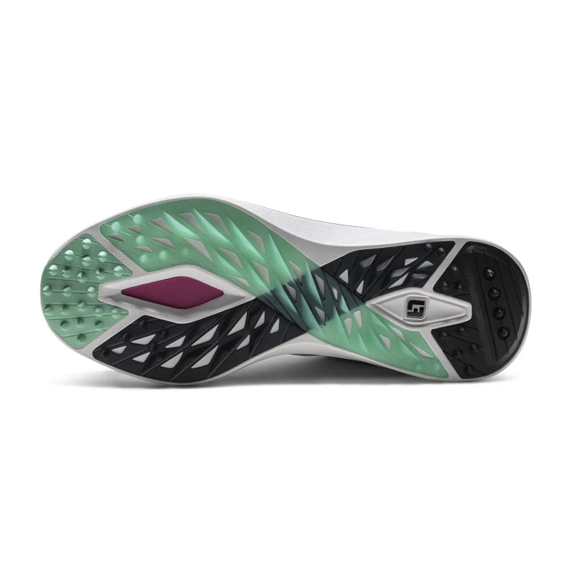 FOOTJOY Pro/SL Men's Spikeless Shoes (White/Black/Green) - Image 4