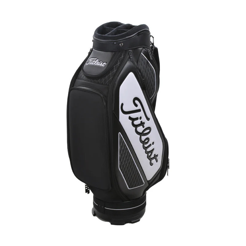 TITLEIST Jet Black Mid Staff Bag (Black/White) - Image 2